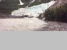 Exit Glacier melts to form the Resurrection River.